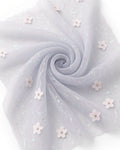 Tul con Flores y Brillos Iridescentes | AR001
