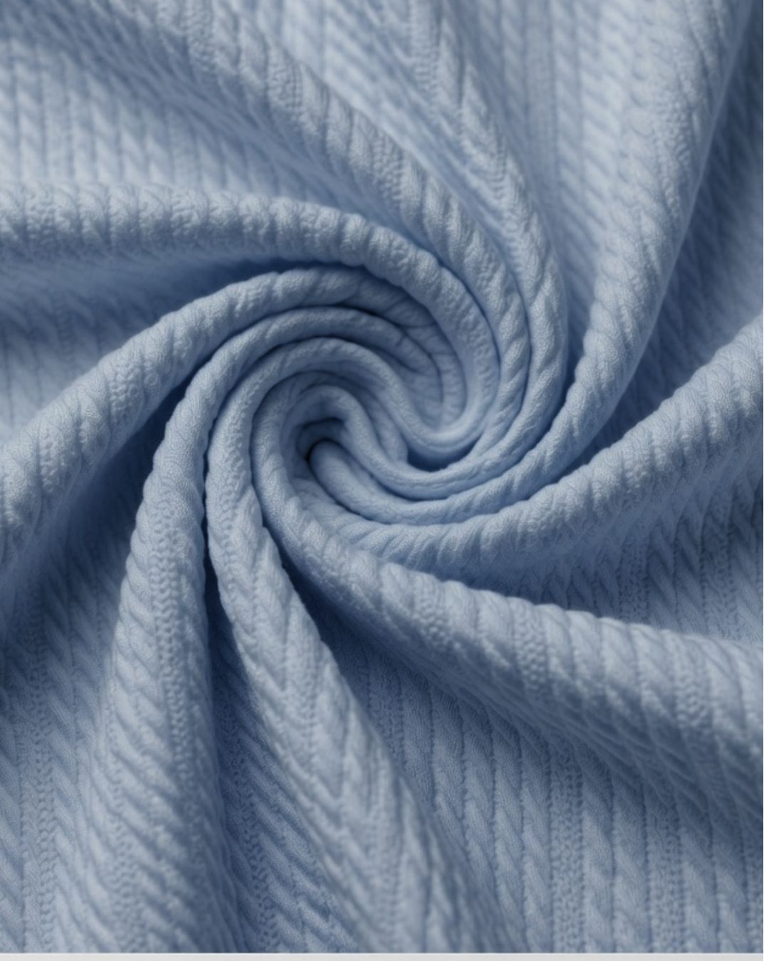 Rollo de Tela Tejida Cableada - 98% Poliéster 2% Spandex | Ancho 155 cm