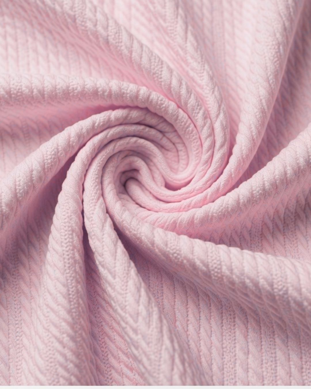 Rollo de Tela Tejida Cableada - 98% Poliéster 2% Spandex | Ancho 155 cm