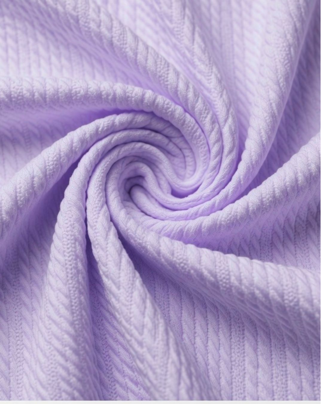 Rollo de Tela Tejida Cableada - 98% Poliéster 2% Spandex | Ancho 155 cm