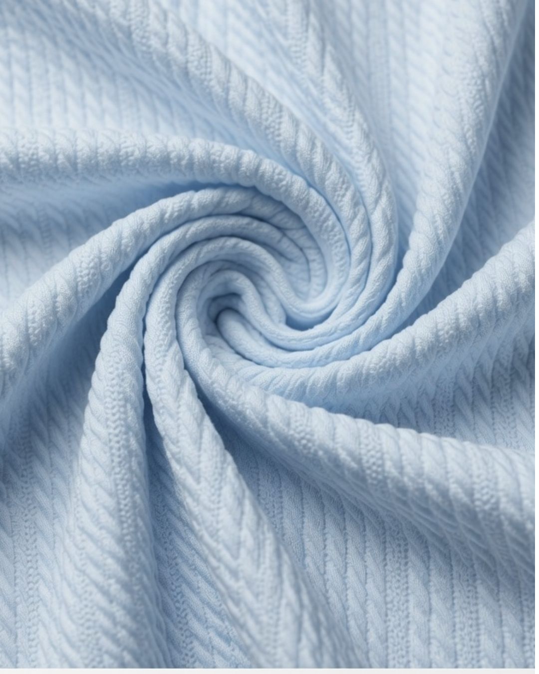 Rollo de Tela Tejida Cableada - 98% Poliéster 2% Spandex | Ancho 155 cm