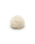 Aplique Pompon Pelo Suave | Blanco y Crema