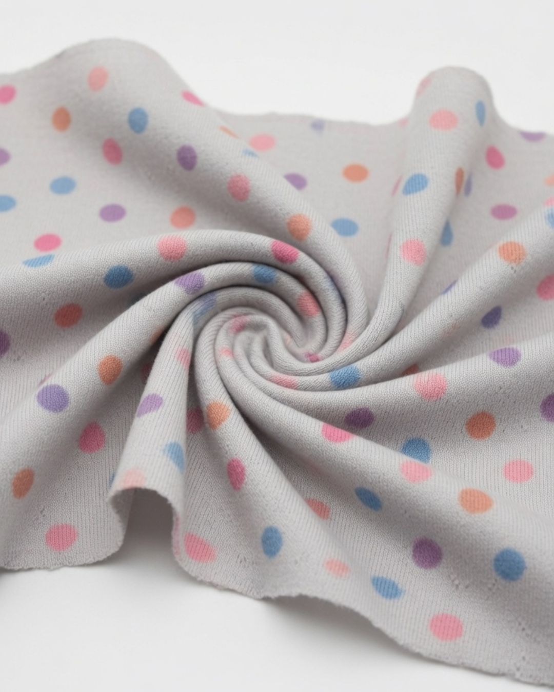 Rollo Punto Lunares Multicolor 60% Poli 30% Algodón 15% Span | 155 cm | 50 mts
