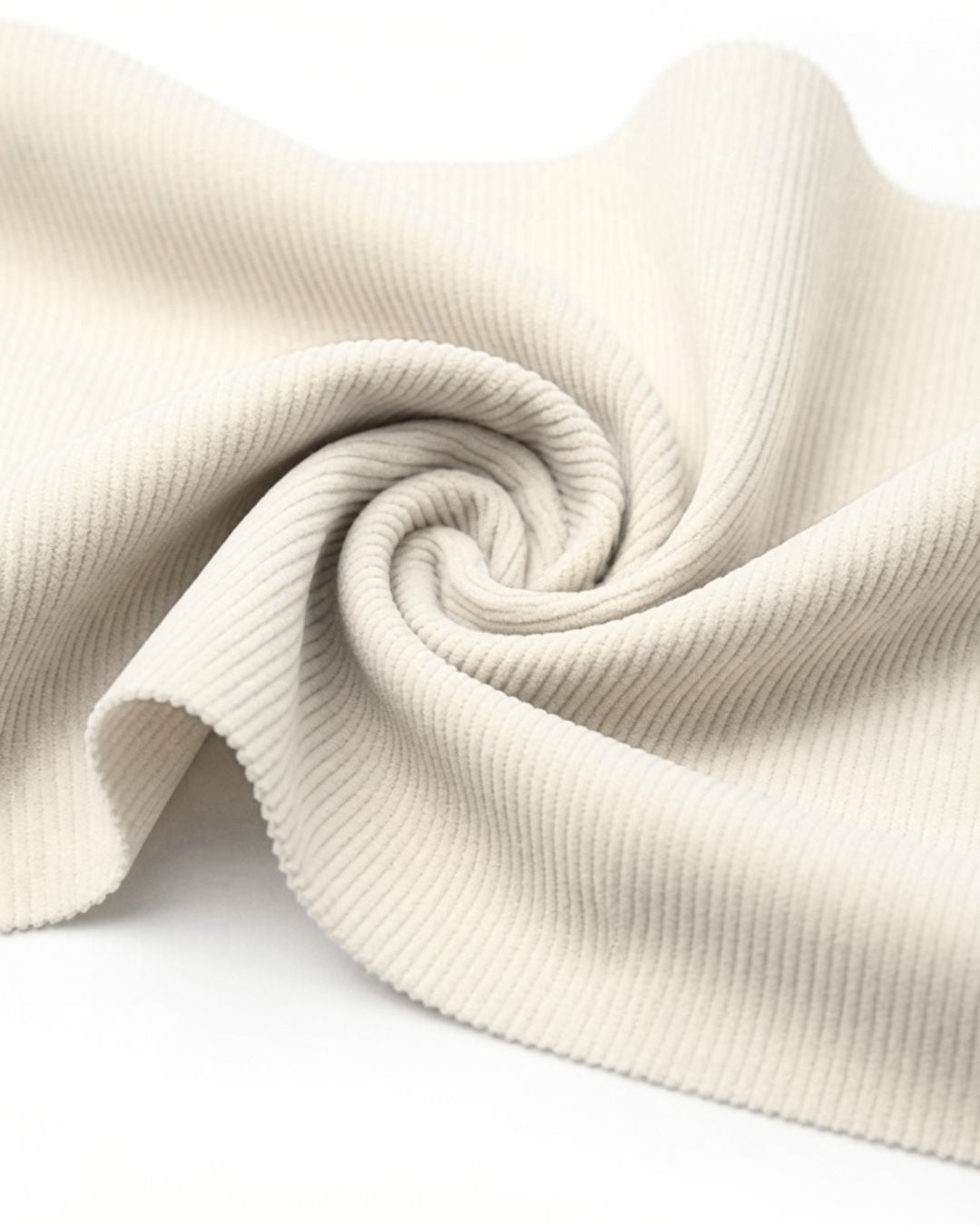 Rollo Corduroy Beige 100% Poliéster | 155 cm | 50 mts | REF 8208