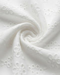 Rollo Ojalillo 100% Algodón Bordado Floral | 135 cm | 100g | 50 mts | F66