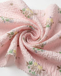 Gasa Fantasía Rosa Floral 100% Poliéster | Ancho 135 cm | 135 g/m² | F-1360