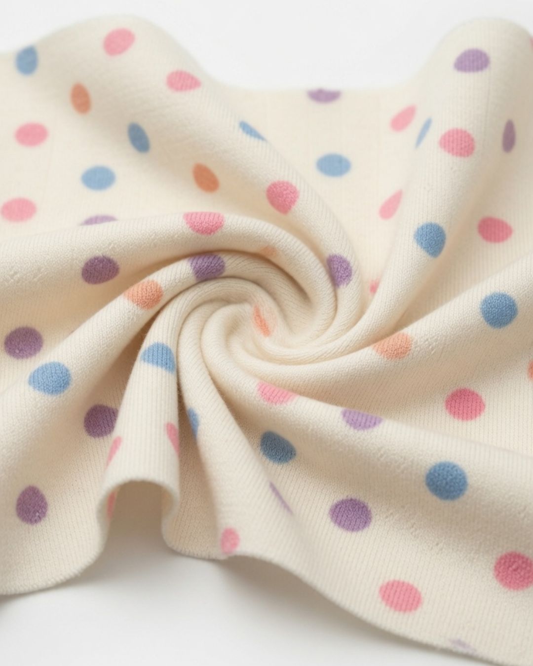 Rollo Punto Lunares Multicolor 60% Poli 30% Algodón 15% Span | 155 cm | 50 mts