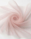 Rollo Tul Rosa Pálido con Glitter 100% Poliéster | 160 cm | 50 mts | REF 107