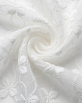 Rollo de Tela Organza Bordada 50% Poliéster 50% Algodón 150cm - Ref. 07-7B (50 mts aprox)