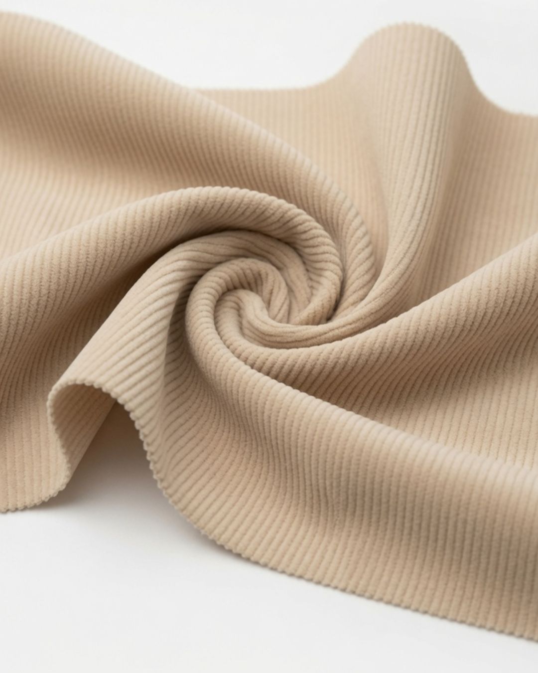 Rollo Corduroy Beige 100% Poliéster | 155 cm | 50 mts | REF 8208